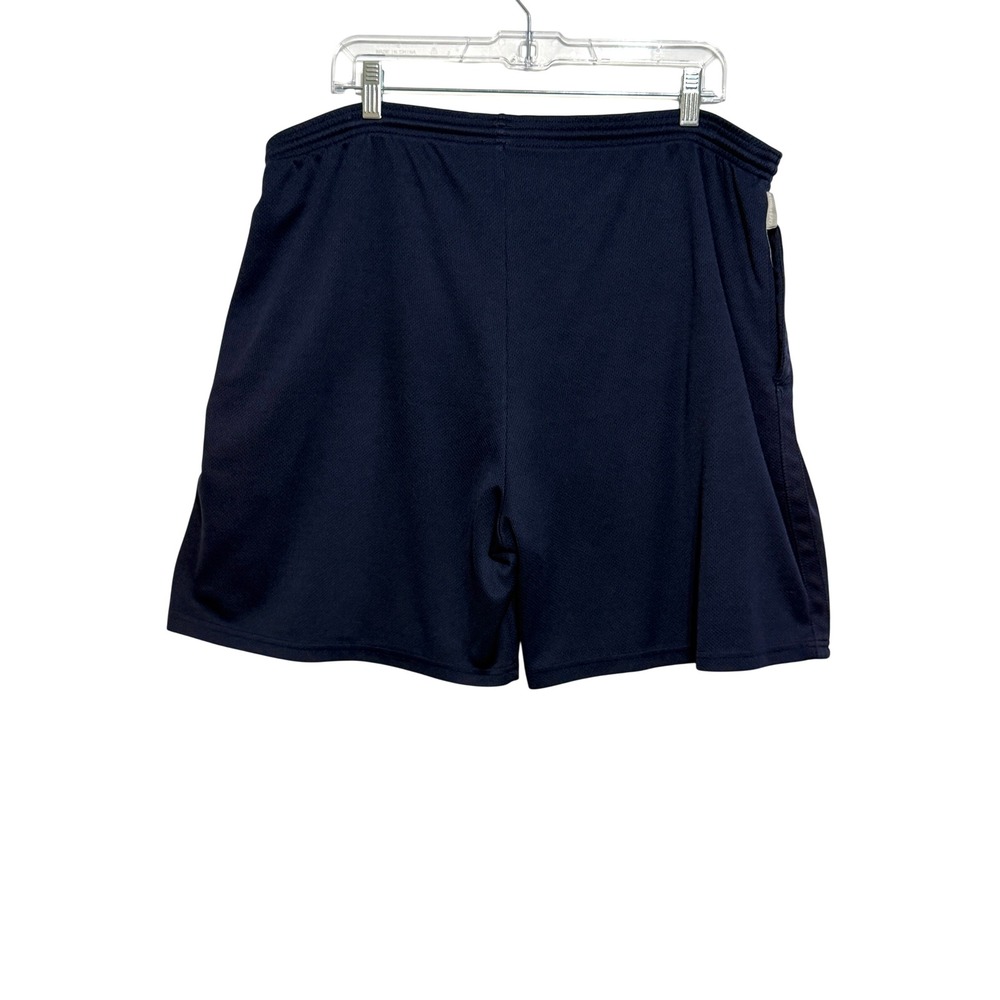Russell Athletic Dri-Power Mens XXL Navy Blue Mesh Athletic Gym Shorts Pockets - Picture 2 of 4